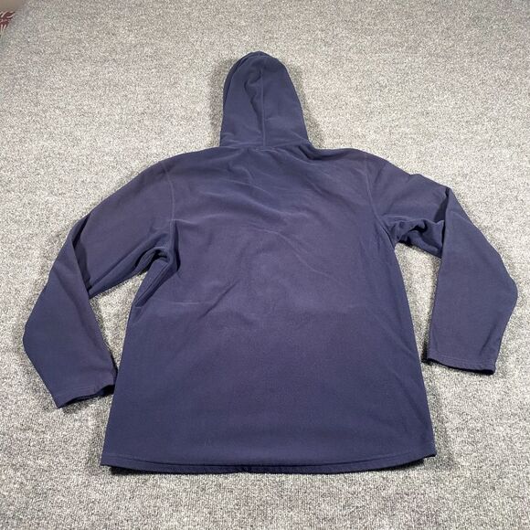 The North Face Mens Large Full Zip Fleece Hooded Embroidered Jacket Pockets - Picture 7 of 9